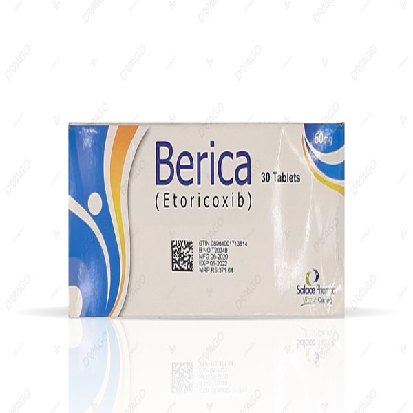 Berica Tablets 60mg (1 Box = 3 Strips) (1 Strip = 10 Tablets)