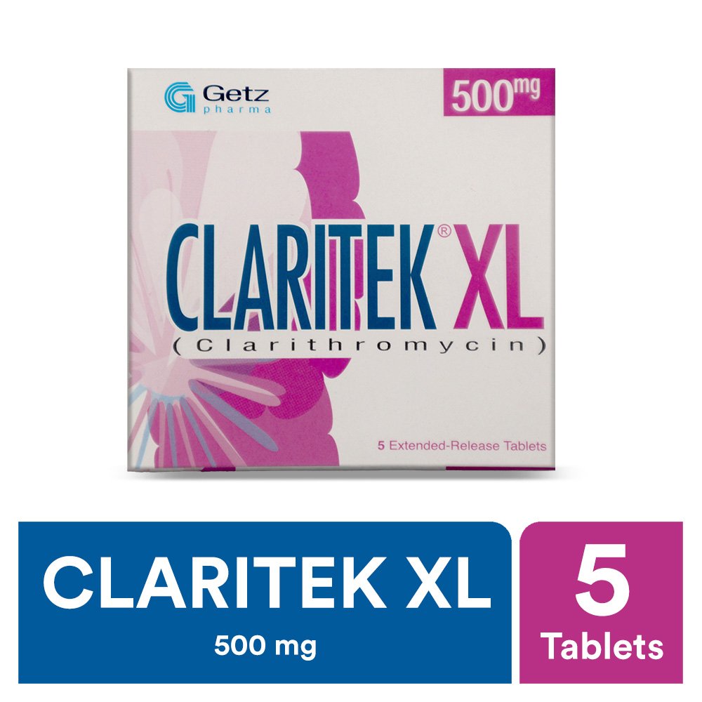Claritek XL Tablets 500mg (1 Box = 1 Strip)(1 Strip = 5 Tablets)