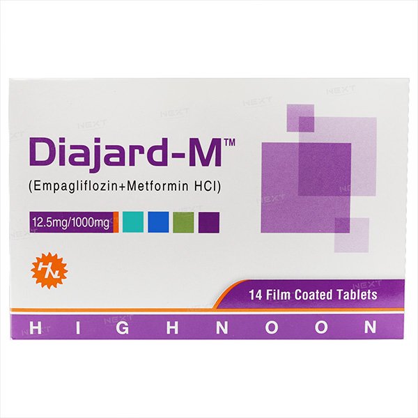 Diajard-M Tablets 12.5/1000mg (1 Box = 2 Strips) (1 Strip = 7 Tablets)