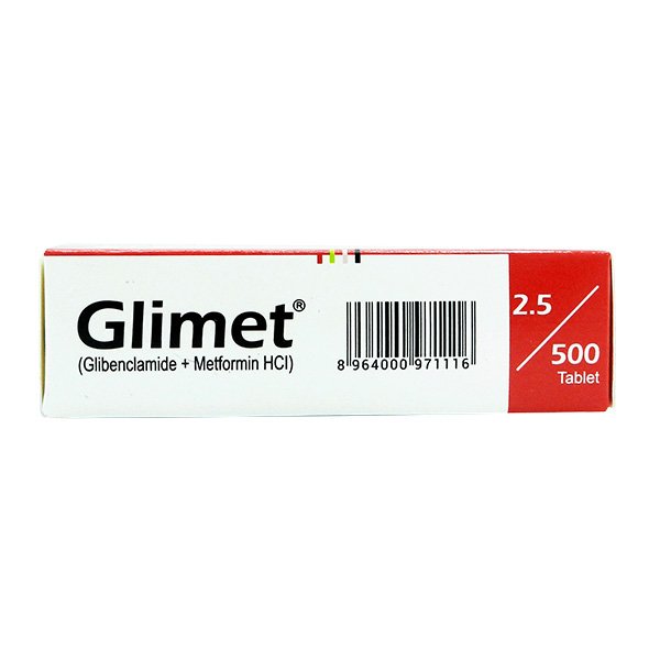 Glimet Tablets 2.5mg/500mg (1 Strip = 10 Tablets)