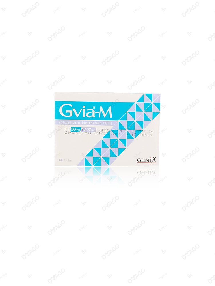 Gvia-M Tablets 50/1000mg (1 Strip = 7 Tablets)