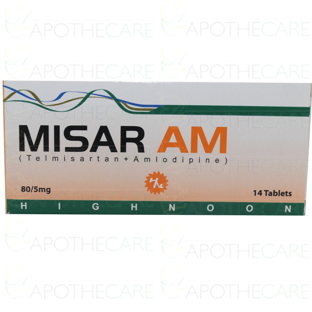 Misar AM Tablets 5mg/80mg (1 Box = 2 Strips) (1 Strip = 7 Tablets)