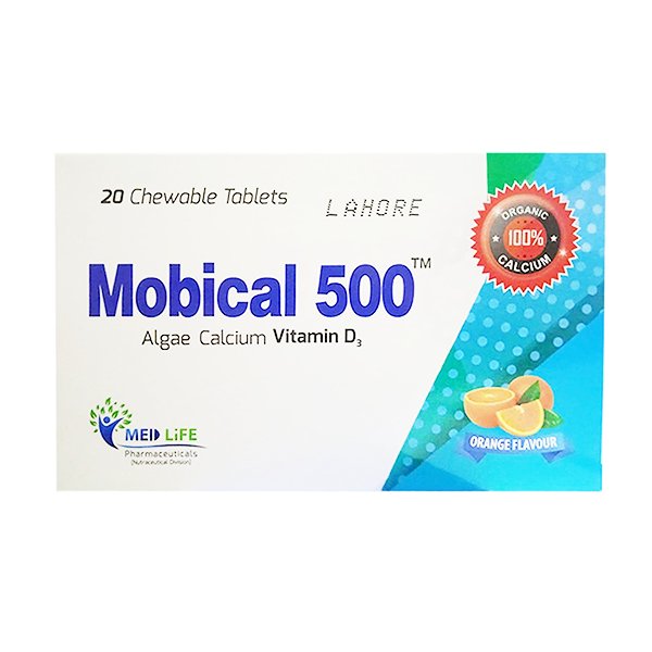 Mobical 500 Tablets (1 Box = 2 Strips) (1 Strip = 10 Tablets)