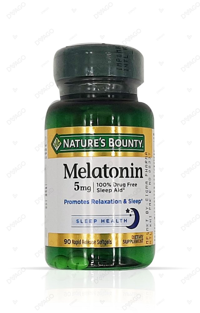 Natures Bounty Melatonin Softgels 5mg (1 Bottle = 90 Capsules)