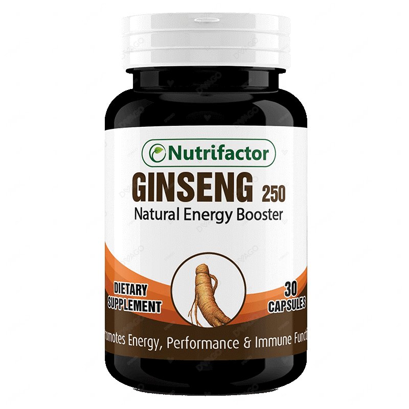 Nutrifactor Ginseng Tablets 250mg (1 Bottle = 30 Tablets)