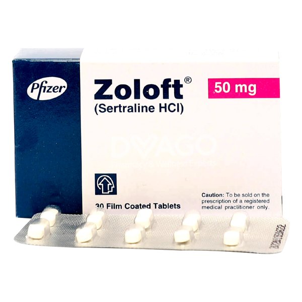 Zoloft Tablets 50mg (1 Box = 3 Strips) (1 Strip = 10 Tablets)